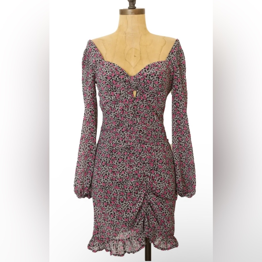 Floret Studios Dress Ruched Floral XL, NWT